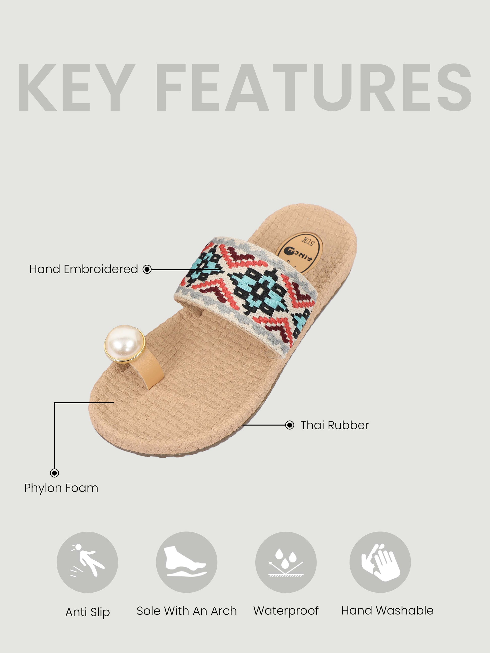  Trendy Pearl and multi-colo Footwear for Women 