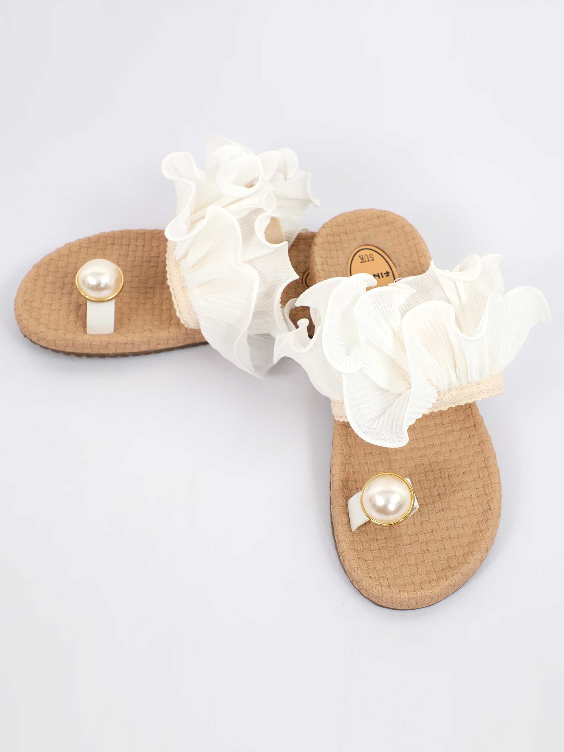 White Trendy Footwear For Women 