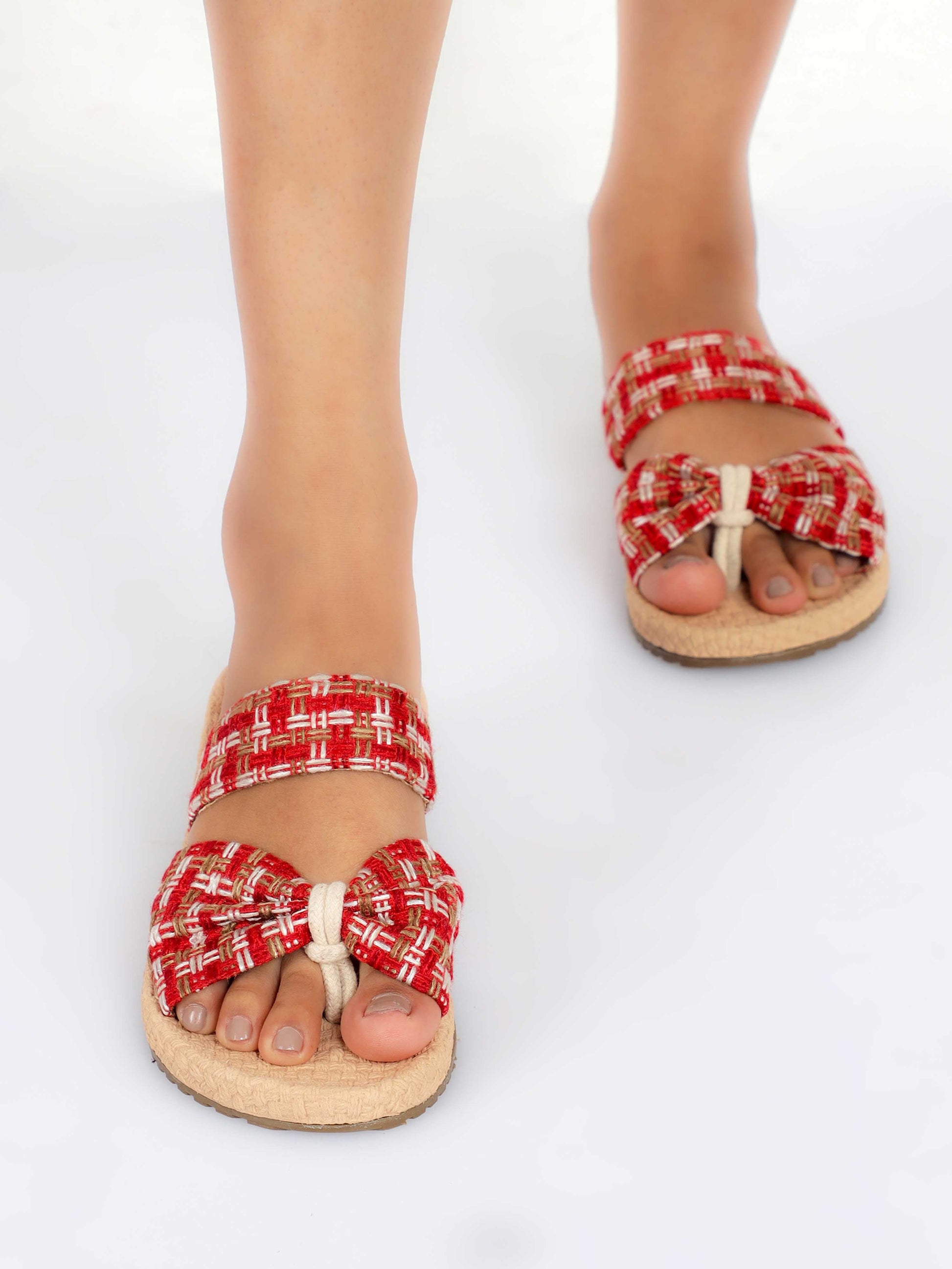 Red Color Stylish Footwear For Women 